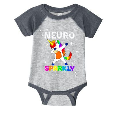 Neurodivergent Neurosparkly Neurodivergence Unicorn Infant Baby Jersey Bodysuit