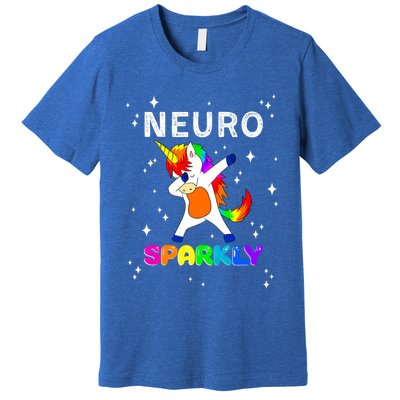 Neurodivergent Neurosparkly Neurodivergence Unicorn Premium T-Shirt
