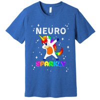 Neurodivergent Neurosparkly Neurodivergence Unicorn Premium T-Shirt