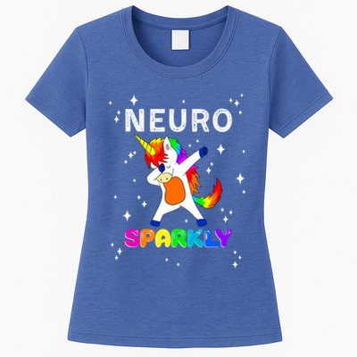 Neurodivergent Neurosparkly Neurodivergence Unicorn Womens T-Shirt