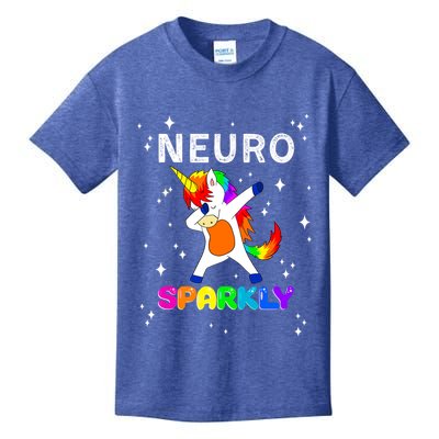 Neurodivergent Neurosparkly Neurodivergence Unicorn Kids T-Shirt