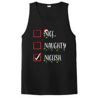 Nice Naughty Niceish Niceish Funny Christmas List PosiCharge Competitor Tank