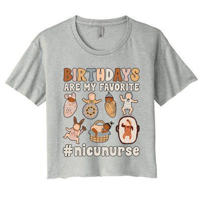 Nicu Nurse Nicu Nursing Best Neonatal Icu Nurse Gift Women's Crop Top Tee