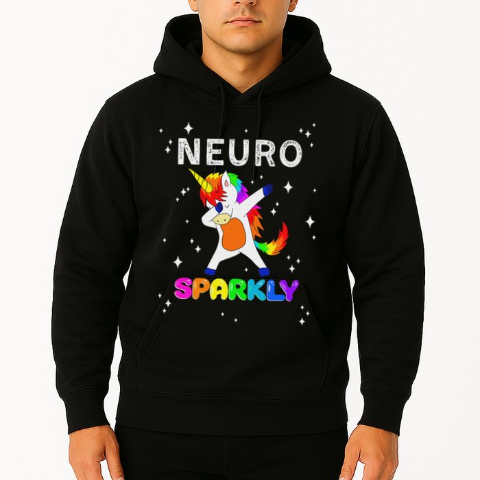 Neurodivergent Neurosparkly Neurodivergence Unicorn Adhd Asd Hoodie