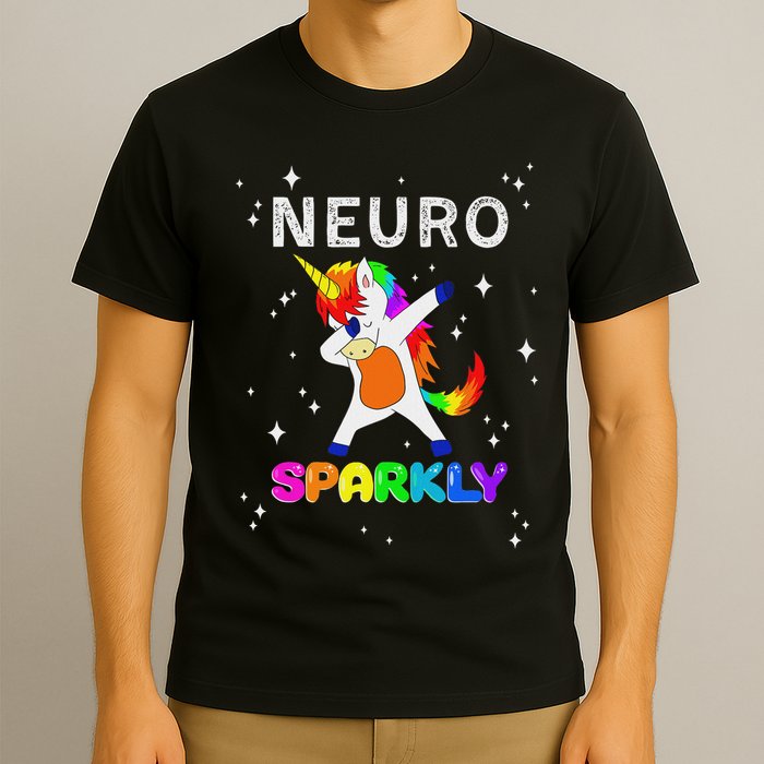 Neurodivergent Neurosparkly Neurodivergence Unicorn Adhd Asd T-Shirt