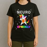Neurodivergent Neurosparkly Neurodivergence Unicorn Adhd Asd T-Shirt