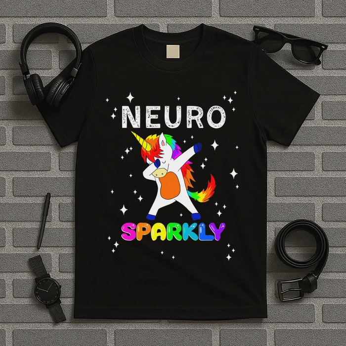 Neurodivergent Neurosparkly Neurodivergence Unicorn Adhd Asd T-Shirt
