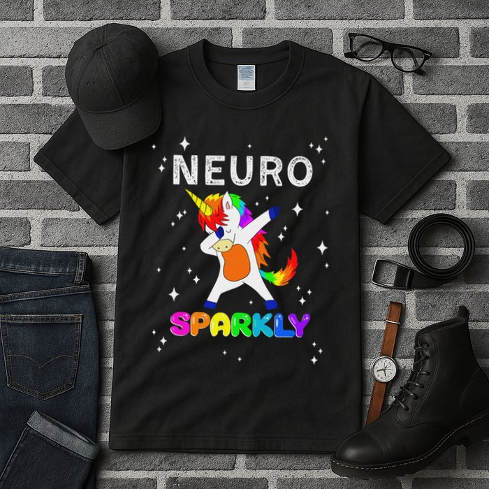 Neurodivergent Neurosparkly Neurodivergence Unicorn Adhd Asd Tall T-Shirt