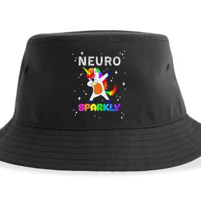 Neurodivergent Neurosparkly Neurodivergence Unicorn Adhd Asd Sustainable Bucket Hat