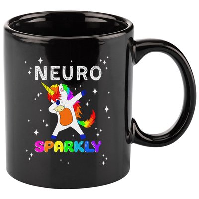 Neurodivergent Neurosparkly Neurodivergence Unicorn Adhd Asd 11oz C Handle Ceramic Mug