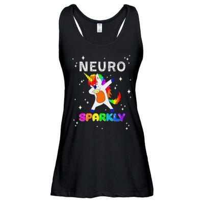 Neurodivergent Neurosparkly Neurodivergence Unicorn Adhd Asd Ladies Essential Flowy Tank