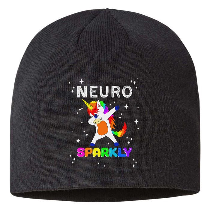 Neurodivergent Neurosparkly Neurodivergence Unicorn Adhd Asd Sustainable Beanie