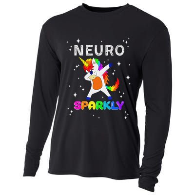 Neurodivergent Neurosparkly Neurodivergence Unicorn Adhd Asd Cooling Performance Long Sleeve Crew