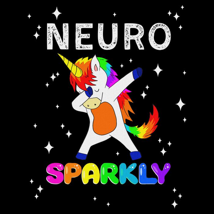 Neurodivergent Neurosparkly Neurodivergence Unicorn Adhd Asd Poster