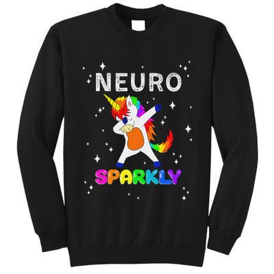 Neurodivergent Neurosparkly Neurodivergence Unicorn Adhd Asd Tall Sweatshirt