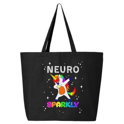 Neurodivergent Neurosparkly Neurodivergence Unicorn Adhd Asd 25L Jumbo Tote