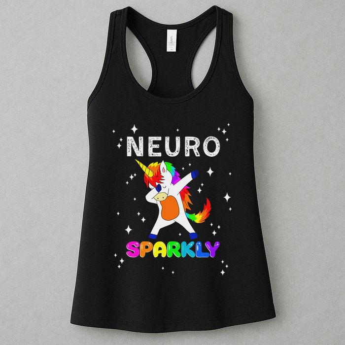 Neurodivergent Neurosparkly Neurodivergence Unicorn Adhd Asd Womens Tank Top
