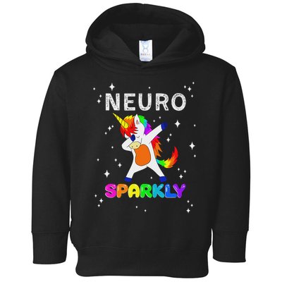 Neurodivergent Neurosparkly Neurodivergence Unicorn Adhd Asd Toddler Hoodie