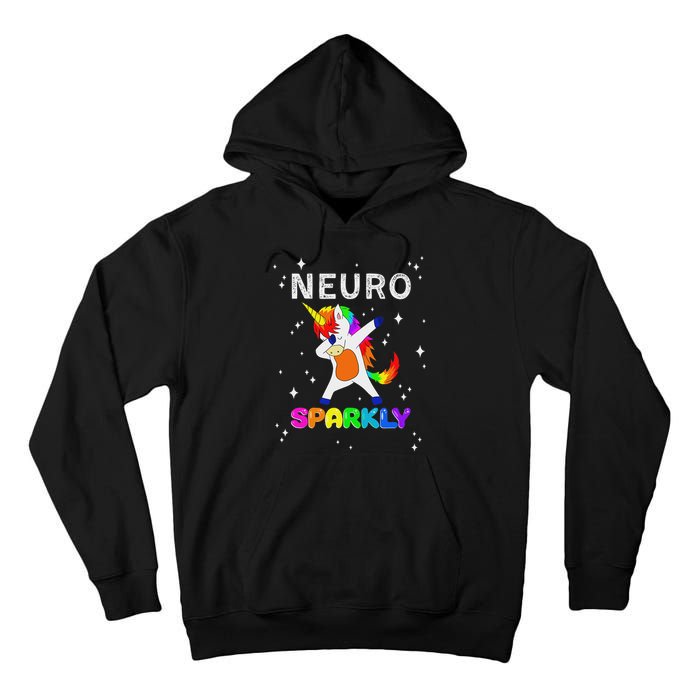 Neurodivergent Neurosparkly Neurodivergence Unicorn Adhd Asd Tall Hoodie