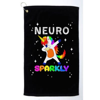 Neurodivergent Neurosparkly Neurodivergence Unicorn Adhd Asd Golf Towel