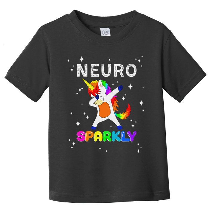 Neurodivergent Neurosparkly Neurodivergence Unicorn Adhd Asd Toddler T-Shirt