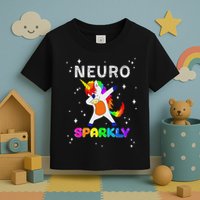 Neurodivergent Neurosparkly Neurodivergence Unicorn Adhd Asd Toddler T-Shirt