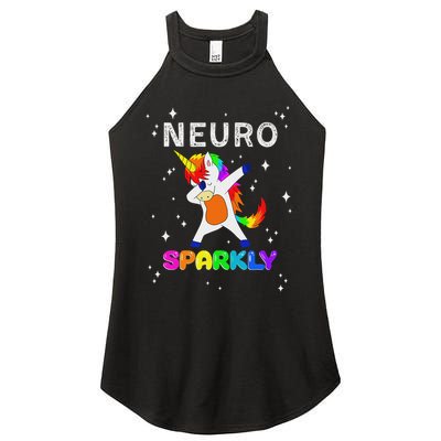 Neurodivergent Neurosparkly Neurodivergence Unicorn Adhd Asd Women's Perfect Tri Rocker Tank