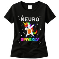 Neurodivergent Neurosparkly Neurodivergence Unicorn Adhd Asd Womens T-Shirt