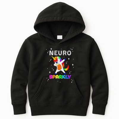 Neurodivergent Neurosparkly Neurodivergence Unicorn Adhd Asd Kids Hoodie