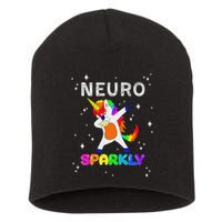 Neurodivergent Neurosparkly Neurodivergence Unicorn Adhd Asd Short Acrylic Beanie