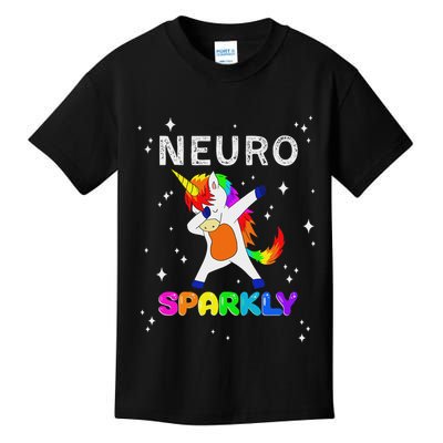 Neurodivergent Neurosparkly Neurodivergence Unicorn Adhd Asd Kids T-Shirt