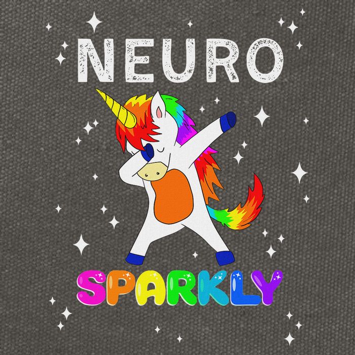 Neurodivergent Neurosparkly Neurodivergence Unicorn Adhd Asd Cotton Canvas Backpack