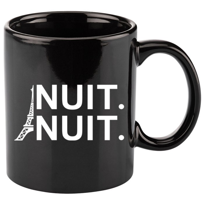 Nuit Nuit Night Night 11oz C Handle Ceramic Mug