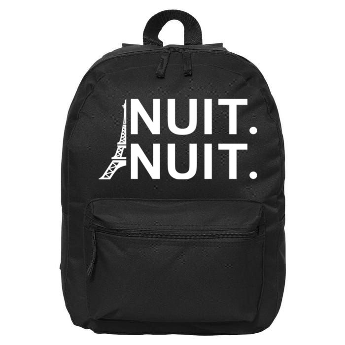 Nuit Nuit Night Night 16 in Basic Backpack