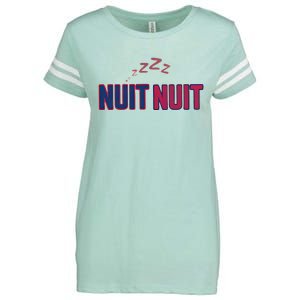 Nuit Nuit Night Night French Words Paris Tower Enza Ladies Jersey Football T-Shirt