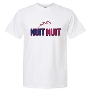 Nuit Nuit Night Night French Words Paris Tower Garment-Dyed Heavyweight T-Shirt