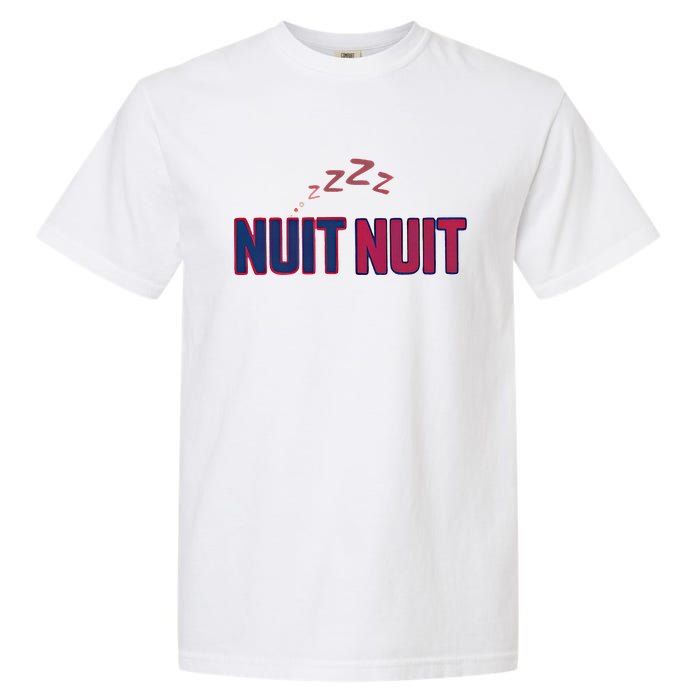 Nuit Nuit Night Night French Words Paris Tower Garment-Dyed Heavyweight T-Shirt