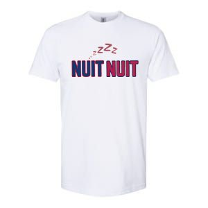 Nuit Nuit Night Night French Words Paris Tower Softstyle CVC T-Shirt