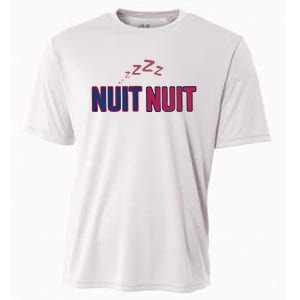 Nuit Nuit Night Night French Words Paris Tower Cooling Performance Crew T-Shirt