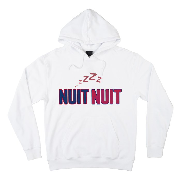 Nuit Nuit Night Night French Words Paris Tower Hoodie