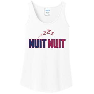 Nuit Nuit Night Night French Words Paris Tower Ladies Essential Tank