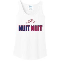 Nuit Nuit Night Night French Words Paris Tower Ladies Essential Tank