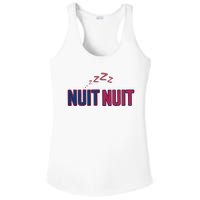 Nuit Nuit Night Night French Words Paris Tower Ladies PosiCharge Competitor Racerback Tank