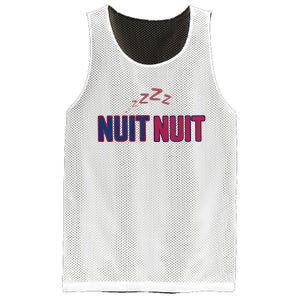 Nuit Nuit Night Night French Words Paris Tower Mesh Reversible Basketball Jersey Tank