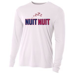 Nuit Nuit Night Night French Words Paris Tower Cooling Performance Long Sleeve Crew