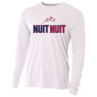 Nuit Nuit Night Night French Words Paris Tower Cooling Performance Long Sleeve Crew