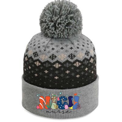 Nicu Nurse The Baniff Cuffed Pom Beanie