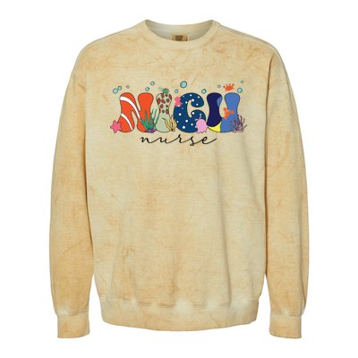 Nicu Nurse Colorblast Crewneck Sweatshirt