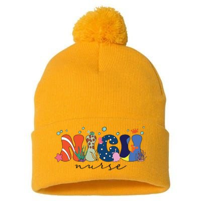 Nicu Nurse Pom Pom 12in Knit Beanie