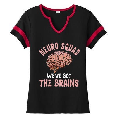 Neurologist Neurosurgeon Neurology Brain Surgeon Neuro Squad Ladies Halftime Notch Neck Tee